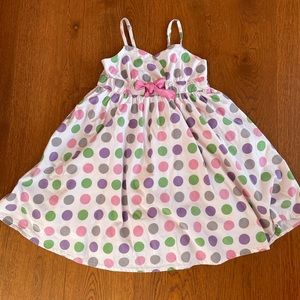 Garnet Hill cotton polka dot dress